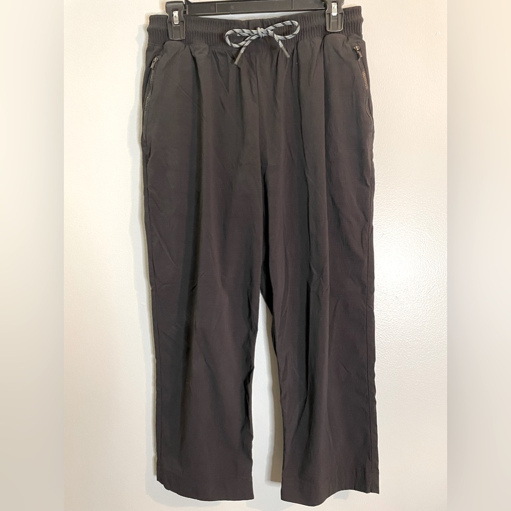 ATHLETA 54023 SWEATPANTS ATHLETIC WORKOUT YOGA FITNESS PANTS BLACK SZ/6